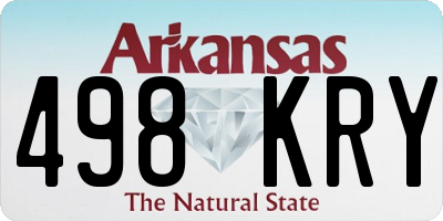 AR license plate 498KRY