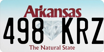 AR license plate 498KRZ