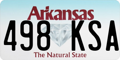 AR license plate 498KSA