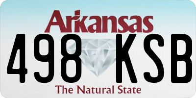 AR license plate 498KSB