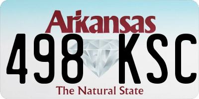 AR license plate 498KSC