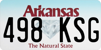 AR license plate 498KSG