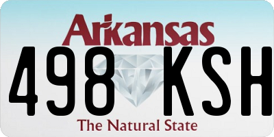 AR license plate 498KSH