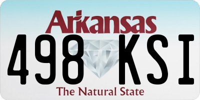 AR license plate 498KSI