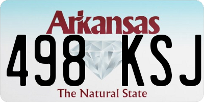 AR license plate 498KSJ
