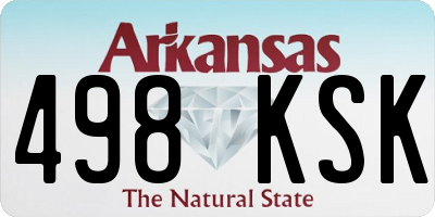 AR license plate 498KSK