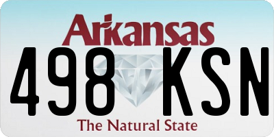 AR license plate 498KSN