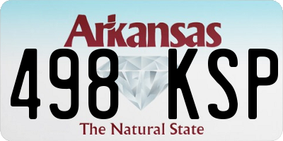 AR license plate 498KSP