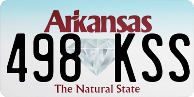 AR license plate 498KSS