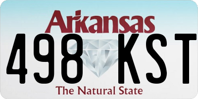 AR license plate 498KST