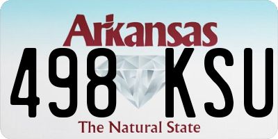 AR license plate 498KSU