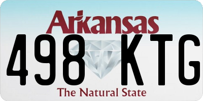 AR license plate 498KTG