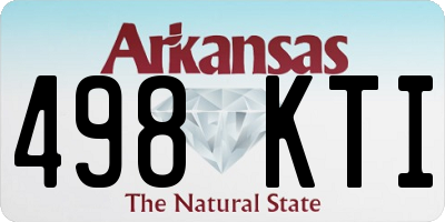 AR license plate 498KTI