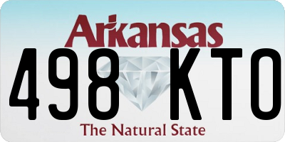 AR license plate 498KTO