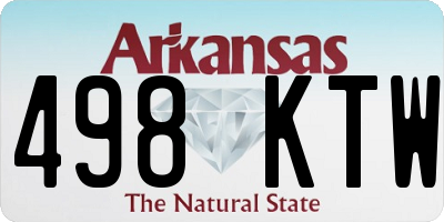 AR license plate 498KTW