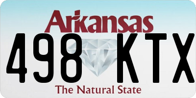 AR license plate 498KTX