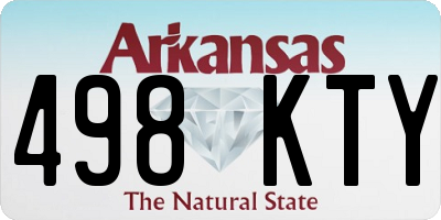 AR license plate 498KTY