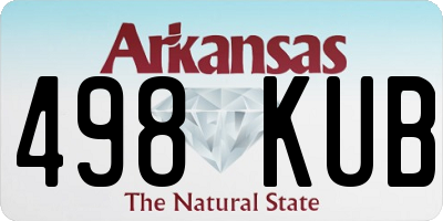 AR license plate 498KUB