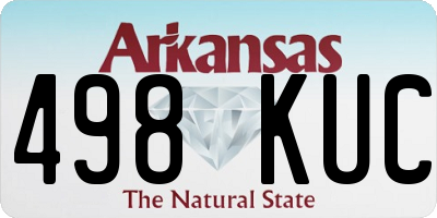 AR license plate 498KUC