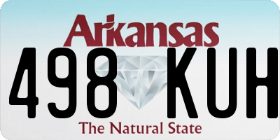 AR license plate 498KUH
