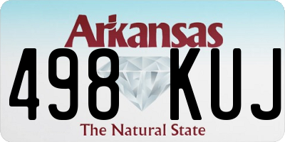 AR license plate 498KUJ