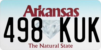 AR license plate 498KUK