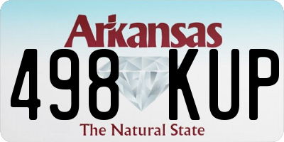 AR license plate 498KUP