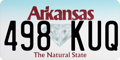 AR license plate 498KUQ