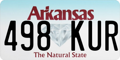 AR license plate 498KUR