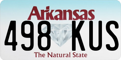AR license plate 498KUS