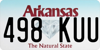 AR license plate 498KUU