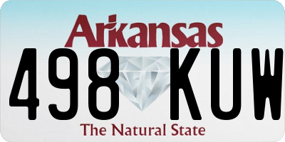 AR license plate 498KUW