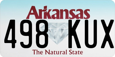 AR license plate 498KUX