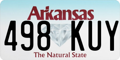 AR license plate 498KUY