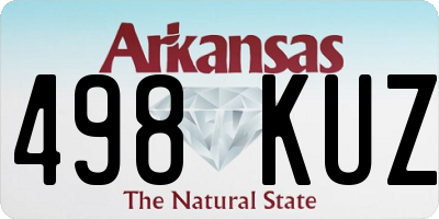 AR license plate 498KUZ