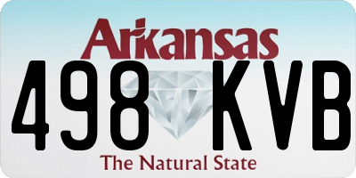 AR license plate 498KVB