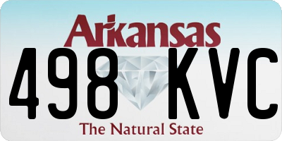 AR license plate 498KVC