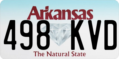 AR license plate 498KVD