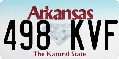 AR license plate 498KVF