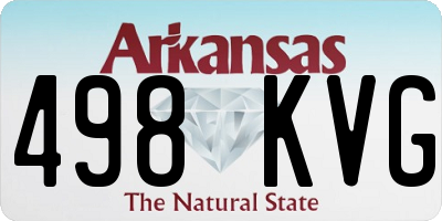 AR license plate 498KVG