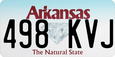AR license plate 498KVJ