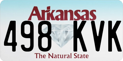 AR license plate 498KVK