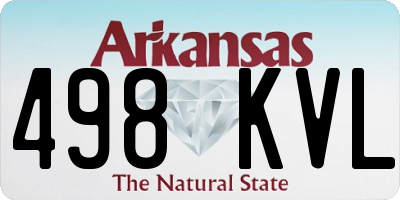 AR license plate 498KVL