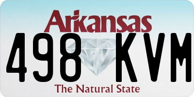 AR license plate 498KVM