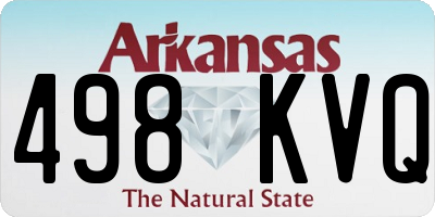 AR license plate 498KVQ