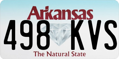 AR license plate 498KVS