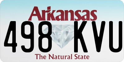 AR license plate 498KVU