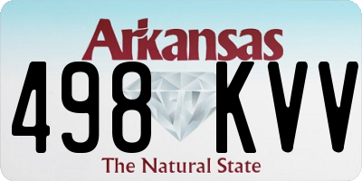 AR license plate 498KVV