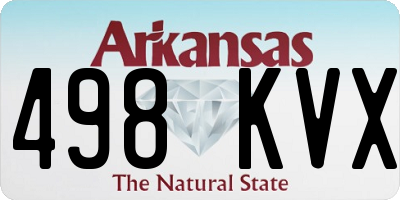 AR license plate 498KVX