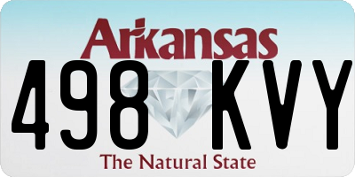 AR license plate 498KVY
